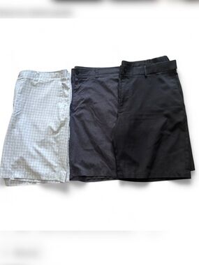 Men’s size 40 golf shorts bundle plaid grey black pga tour and Nicklaus brand